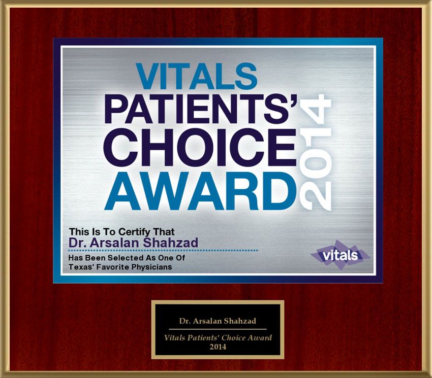 Vitals Patients Choice Award 2014